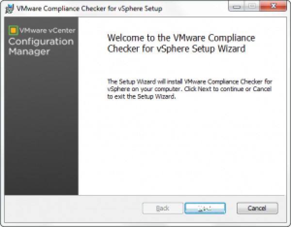Installing and running VMware Compliance Checker for vSphere