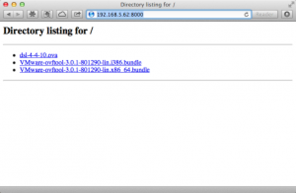 Quick and Dirty HTTP Based Deployment