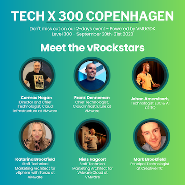 VMUG TechX 300 Here I Come!