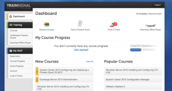 Trainsignal: Training as a Service (TaaS)