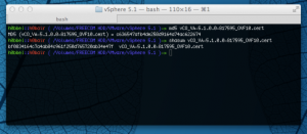 Verifying VMware Downloads