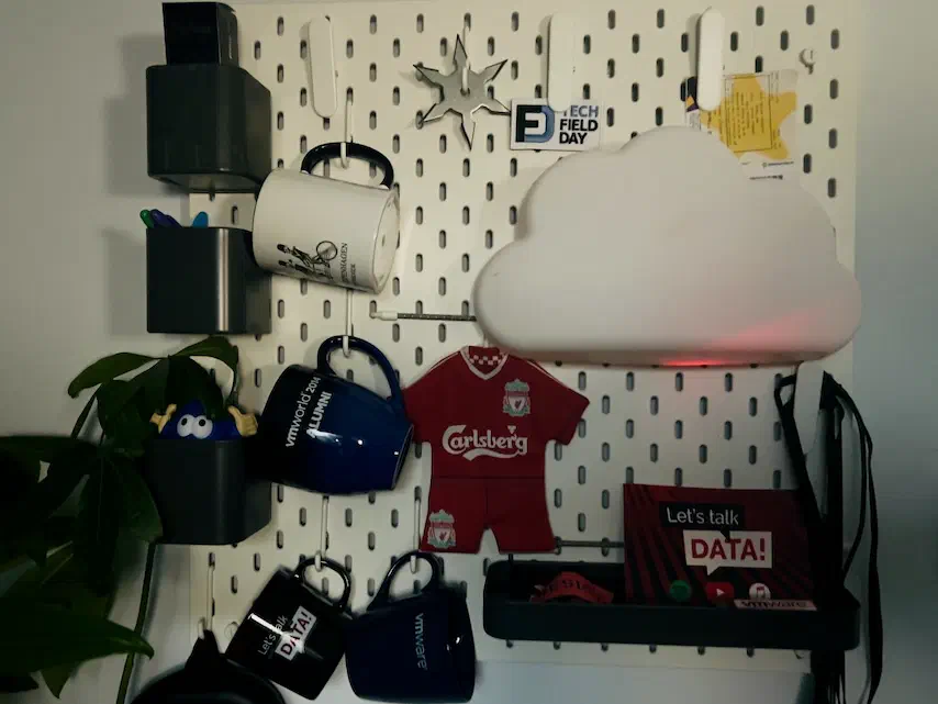 Custom IKEA UPPLYST on peg-board