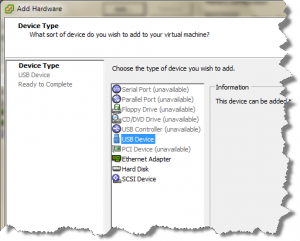 Add Hardware wizard confirming the USB Controller is ready to be added