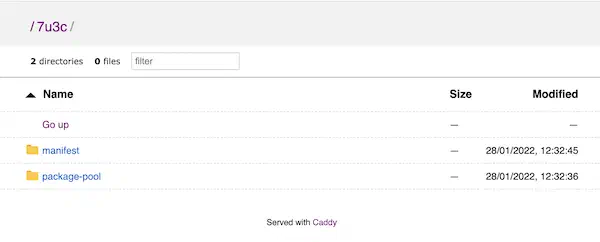 Caddy Static File Server