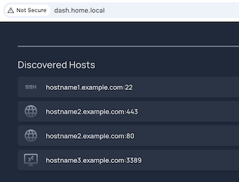 Example Homepage Dashboard