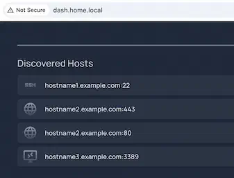 Example Homepage Dashboard