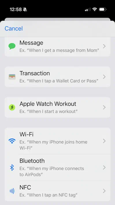 iOS Shotcuts