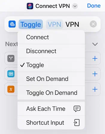 Select VPN Connection