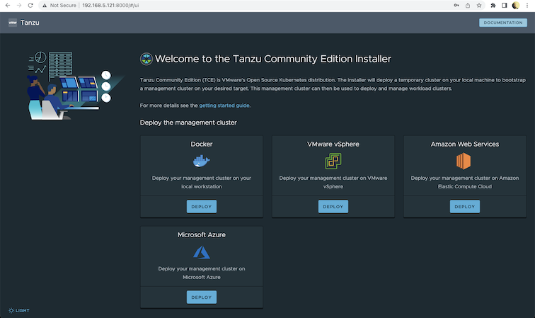 Tanzu Community Edition Installer