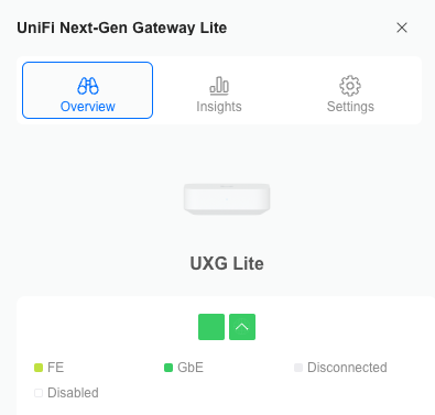 The UXG-Lite is online!