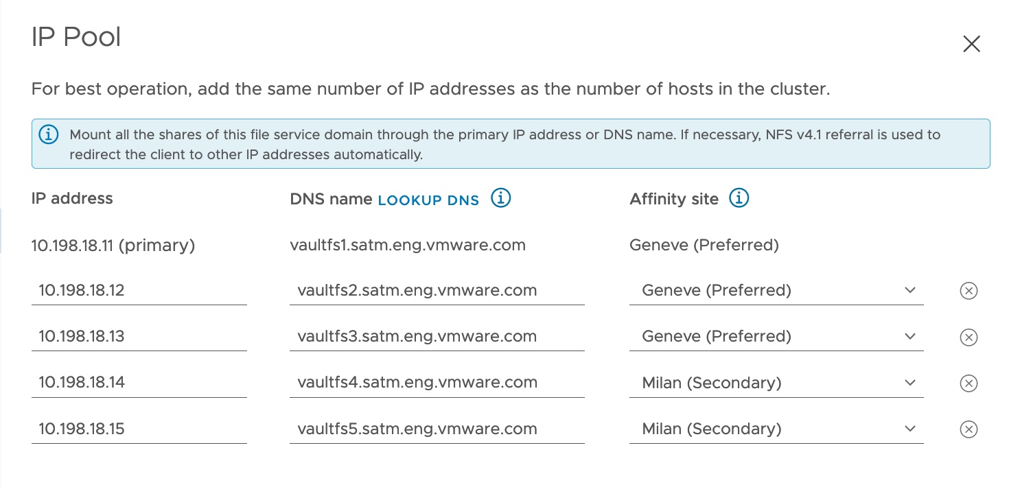 Stretched Cluster File Services Affinity