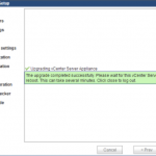 Upgrading vSphere vCenter Appliance 5.1 to 5.5