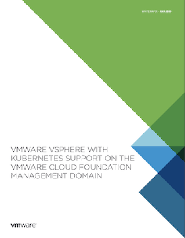 VMware Updates Minimum Requirements for vSphere 7 With Kubernetes in VCF